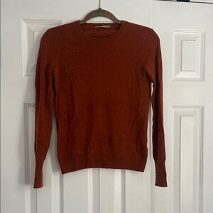 Everlane Rust Orange Cashmere Sweater
